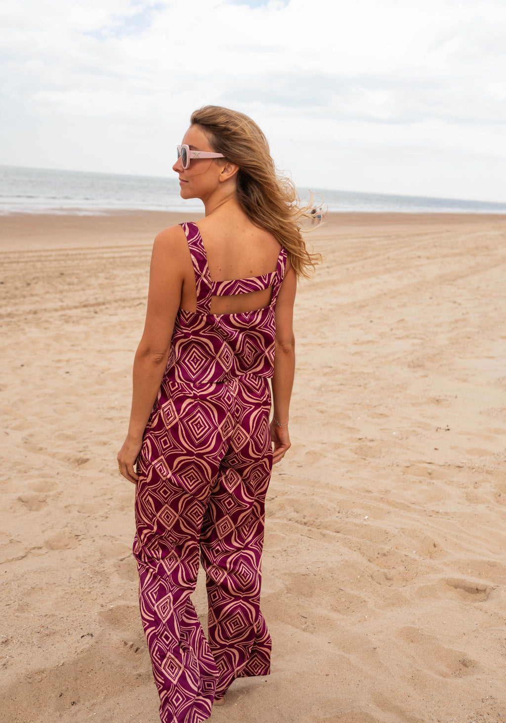 Telio pants - purple patterned