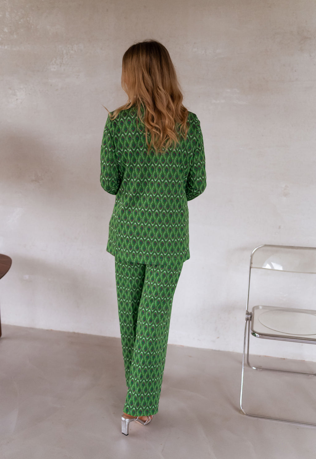 Pants Peter - green patterned