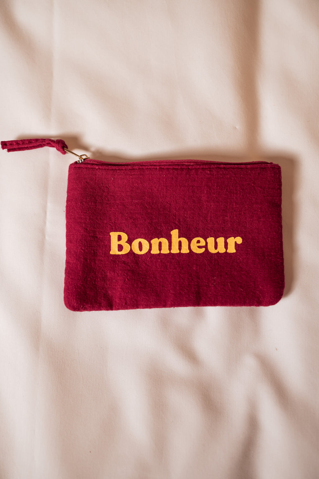 Pochette Bonheur - bordeaux