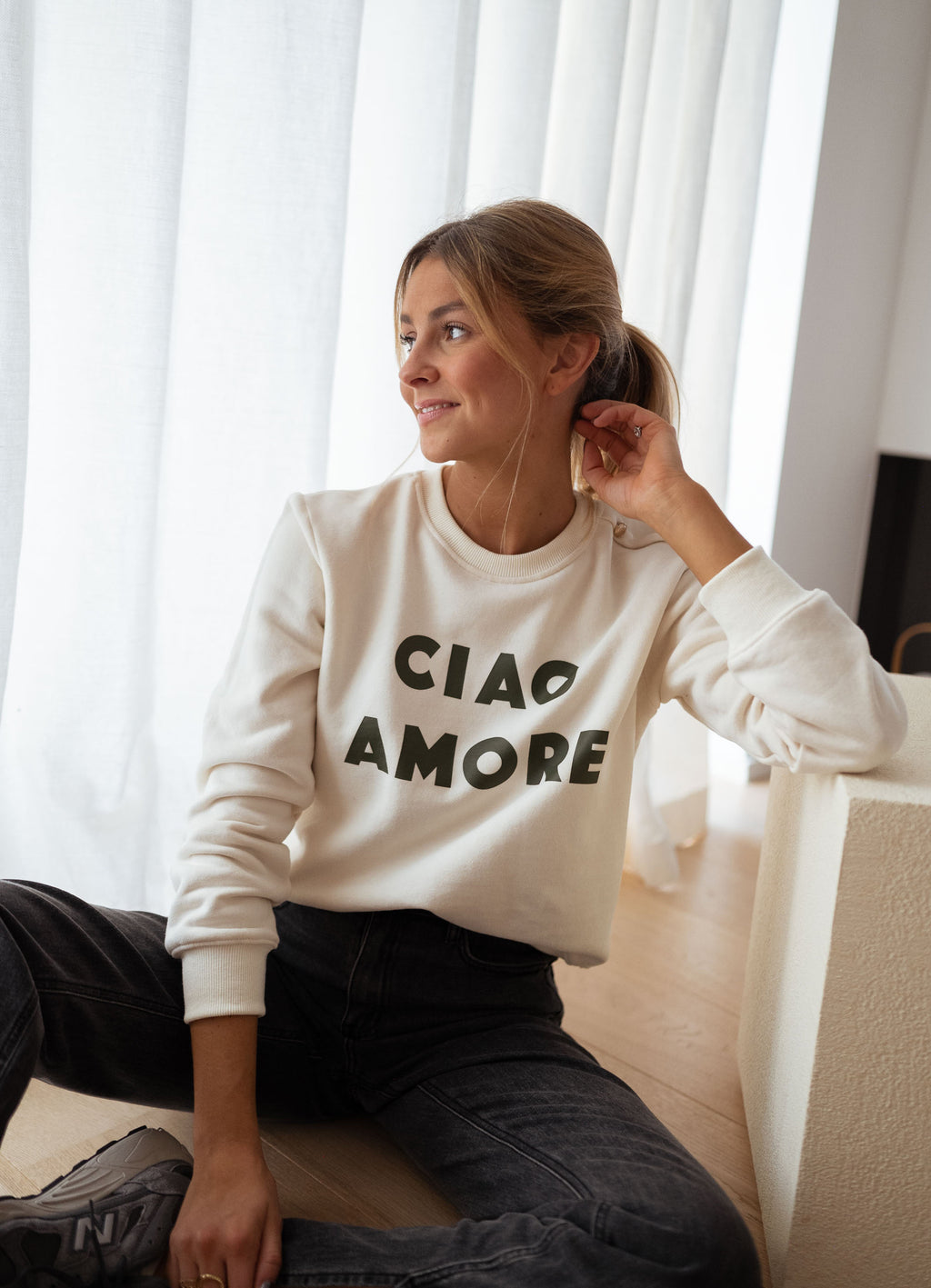 Sweater Ciao - ecru