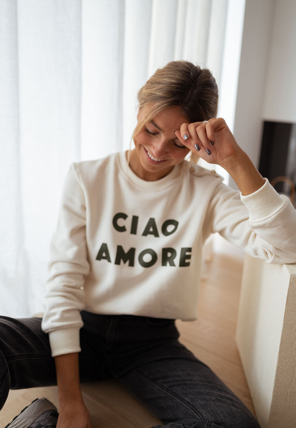 Sweater Ciao - ecru