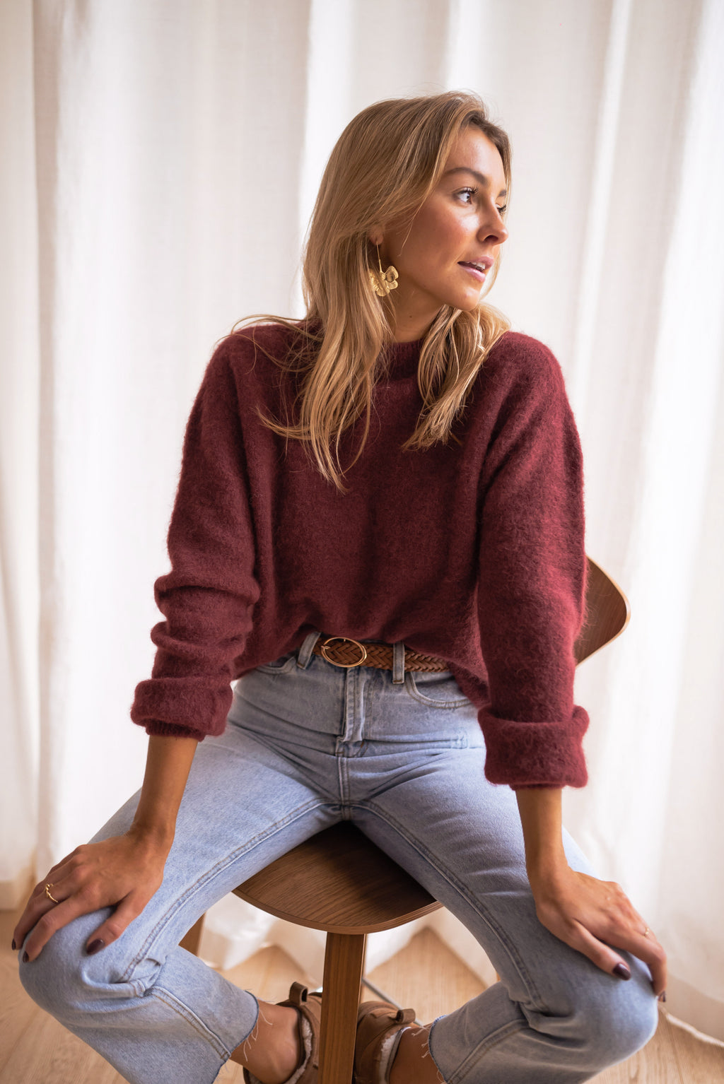 Sweater Delya - brick