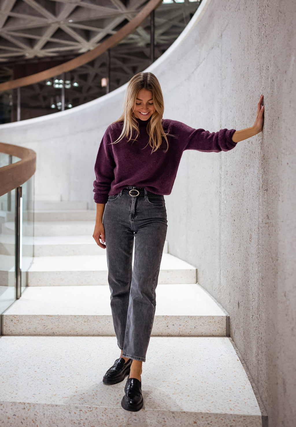 Sweater Delya - Plum