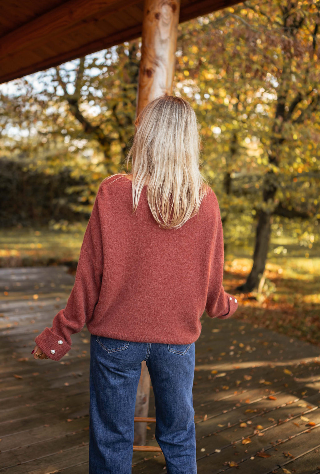 Sweater Leonie - brick