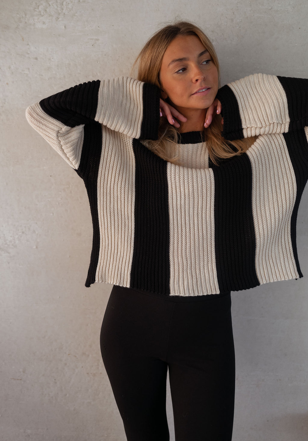 Sweater Masson - ecru and Black