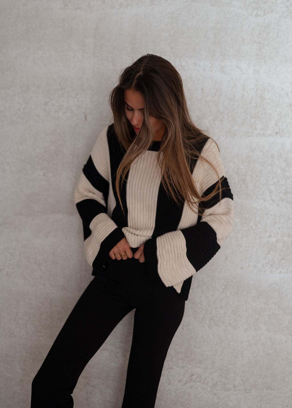 Sweater Masson - ecru and Black