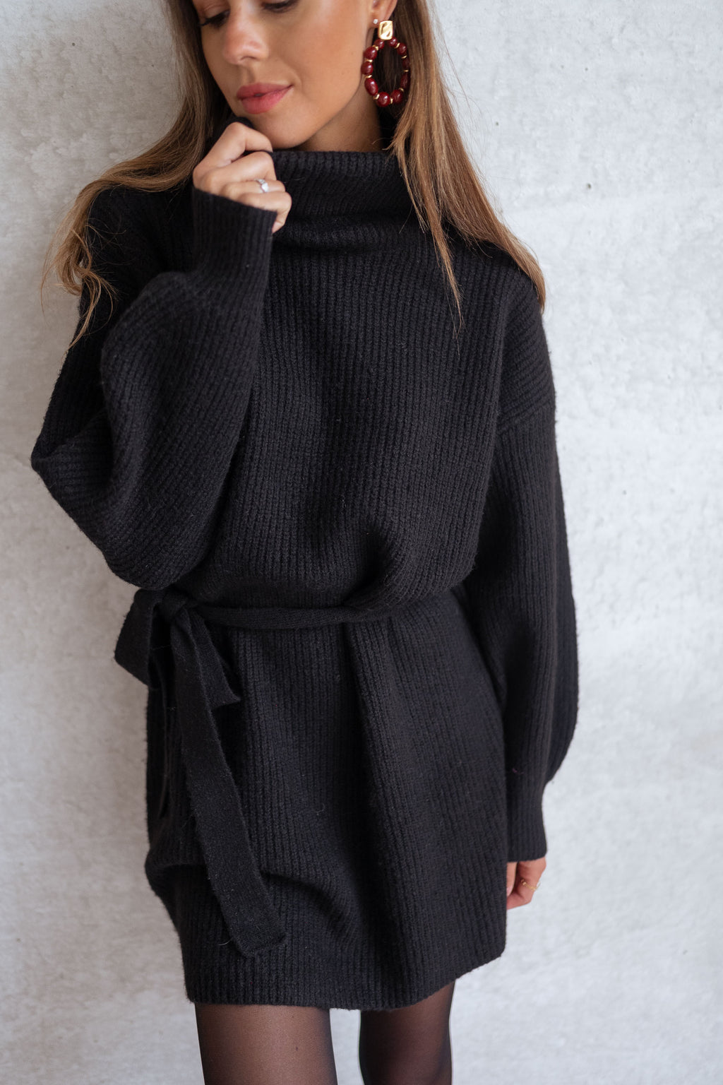 Robe pull Rachel - noir