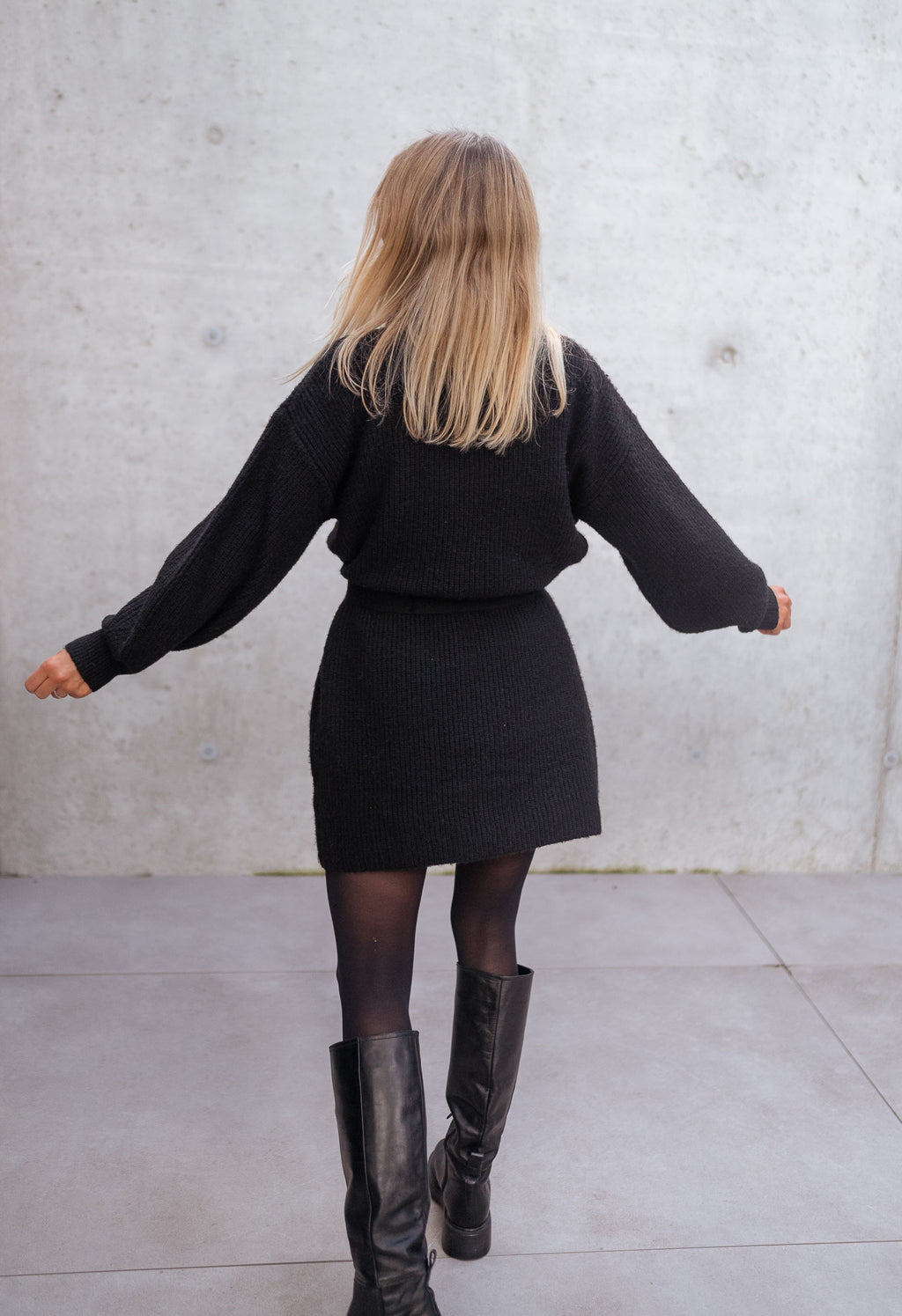 Sweater Dress Rachel - Black