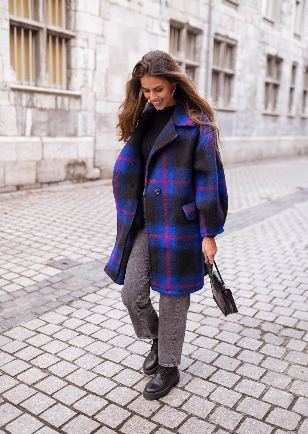 Riza coat - Checkered