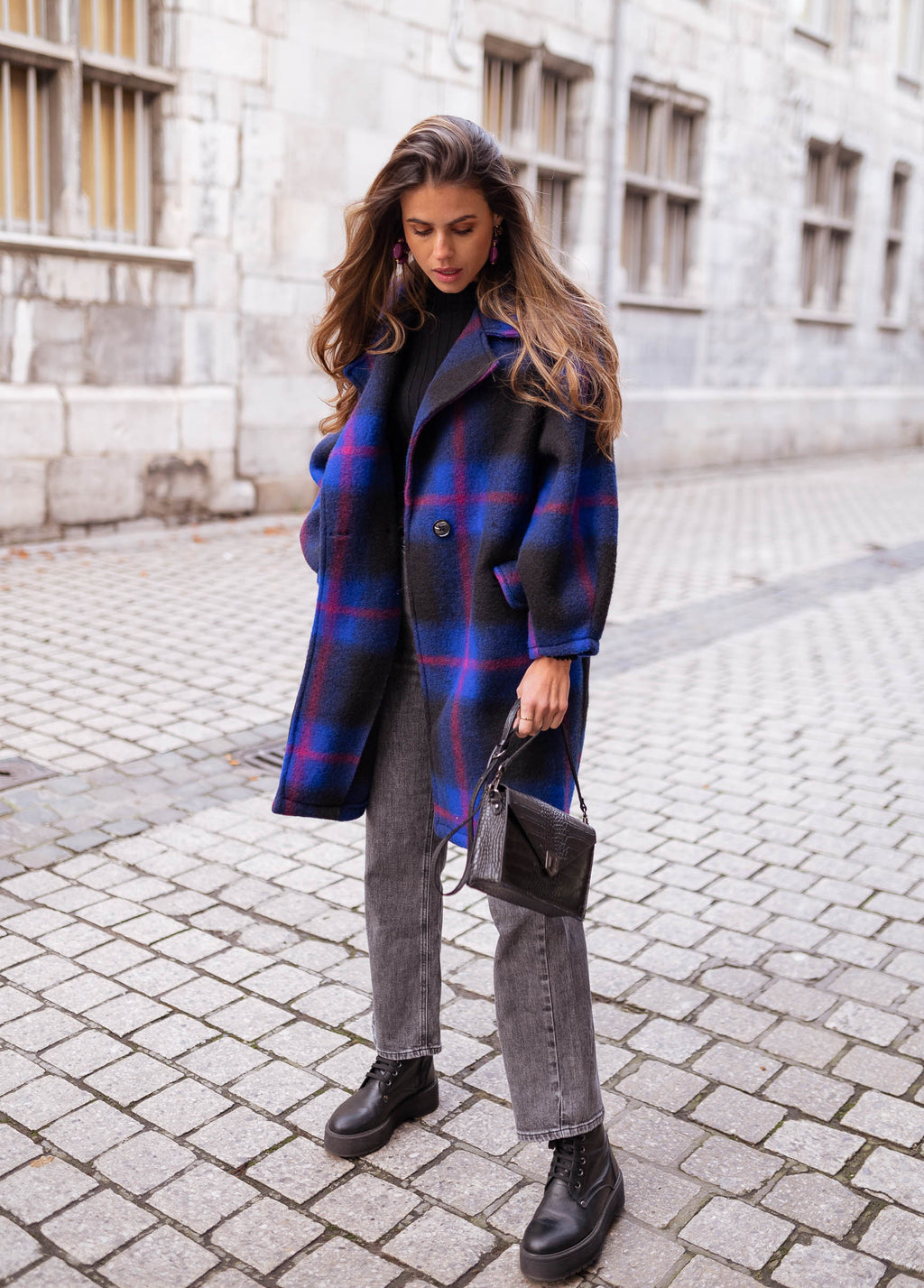 Riza coat - Checkered