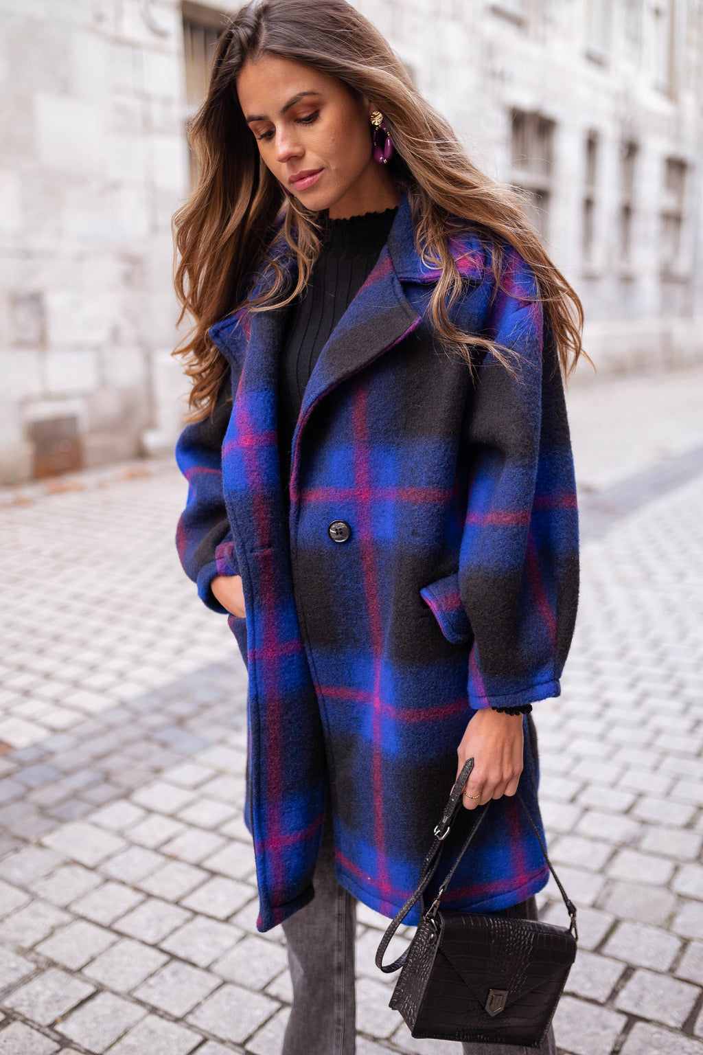 Riza coat - Checkered