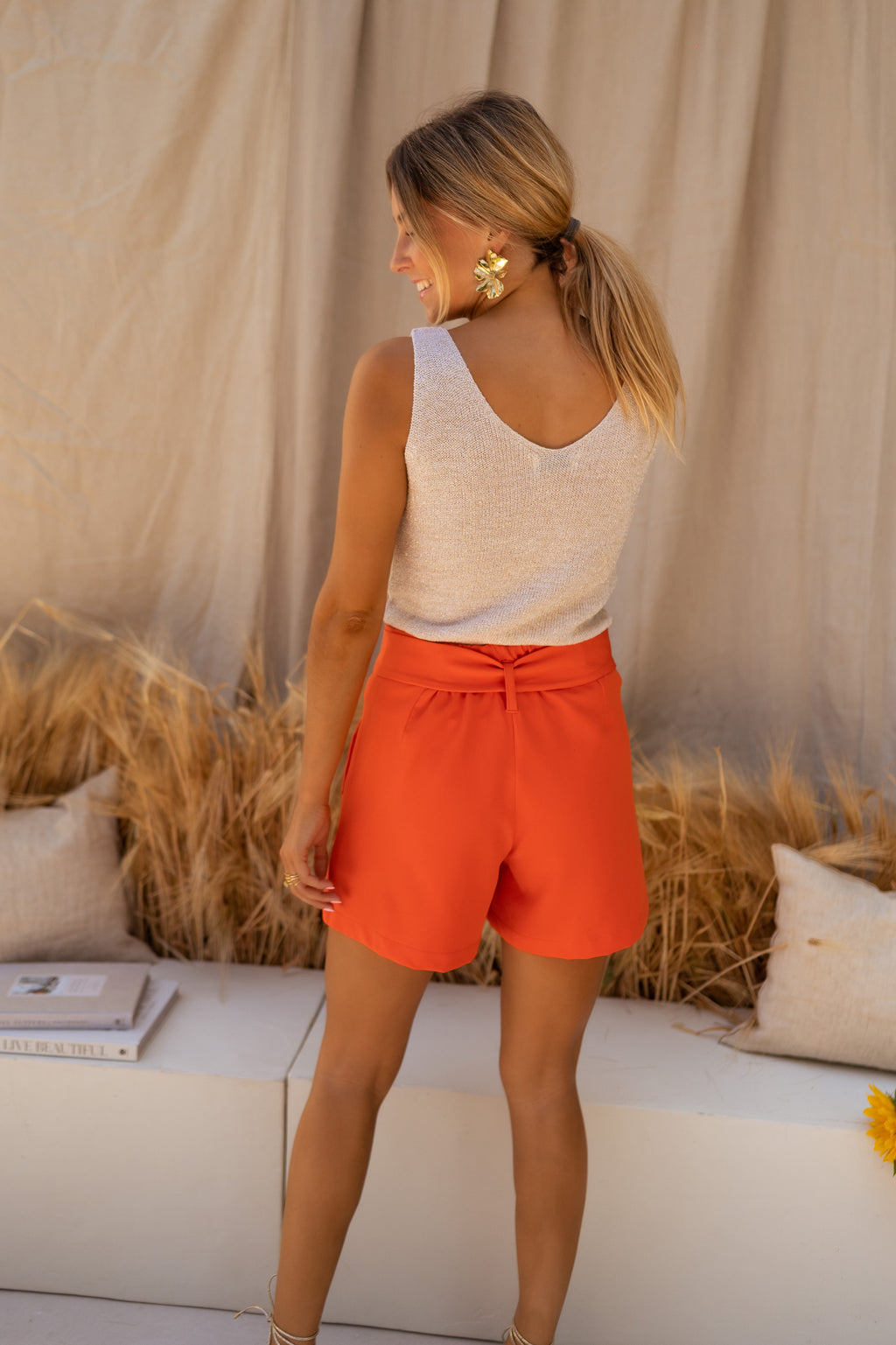 Shorts Claro - orange