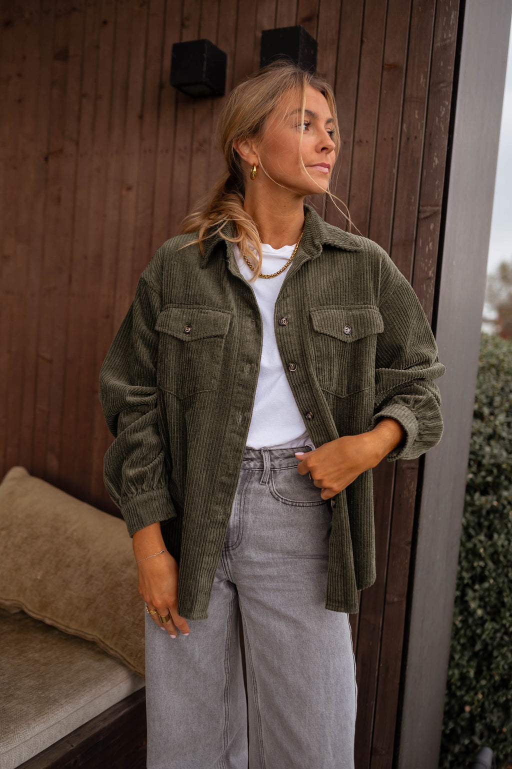 Louana overshirt - khaki