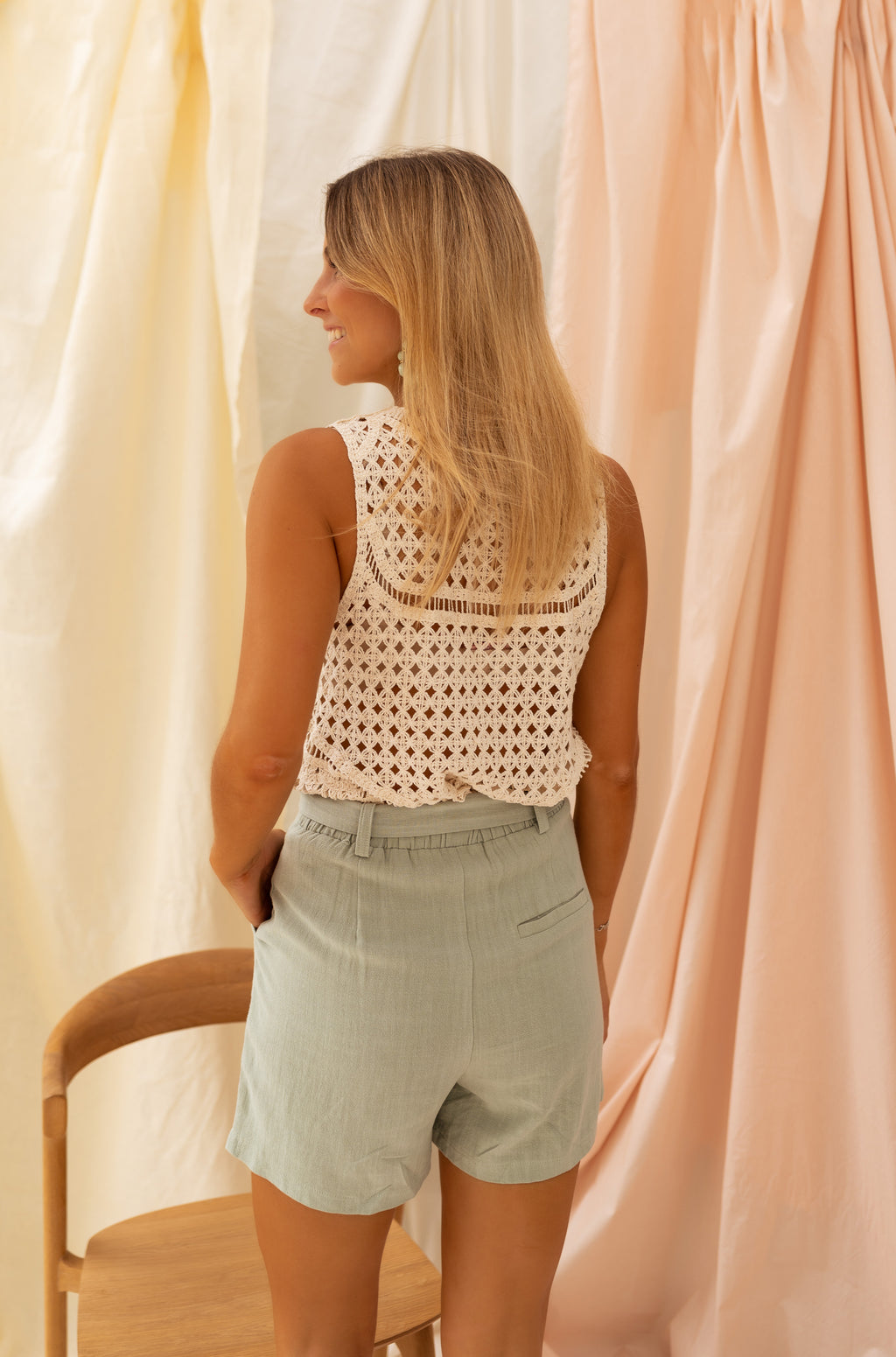 Aliette crochet top - Ecru