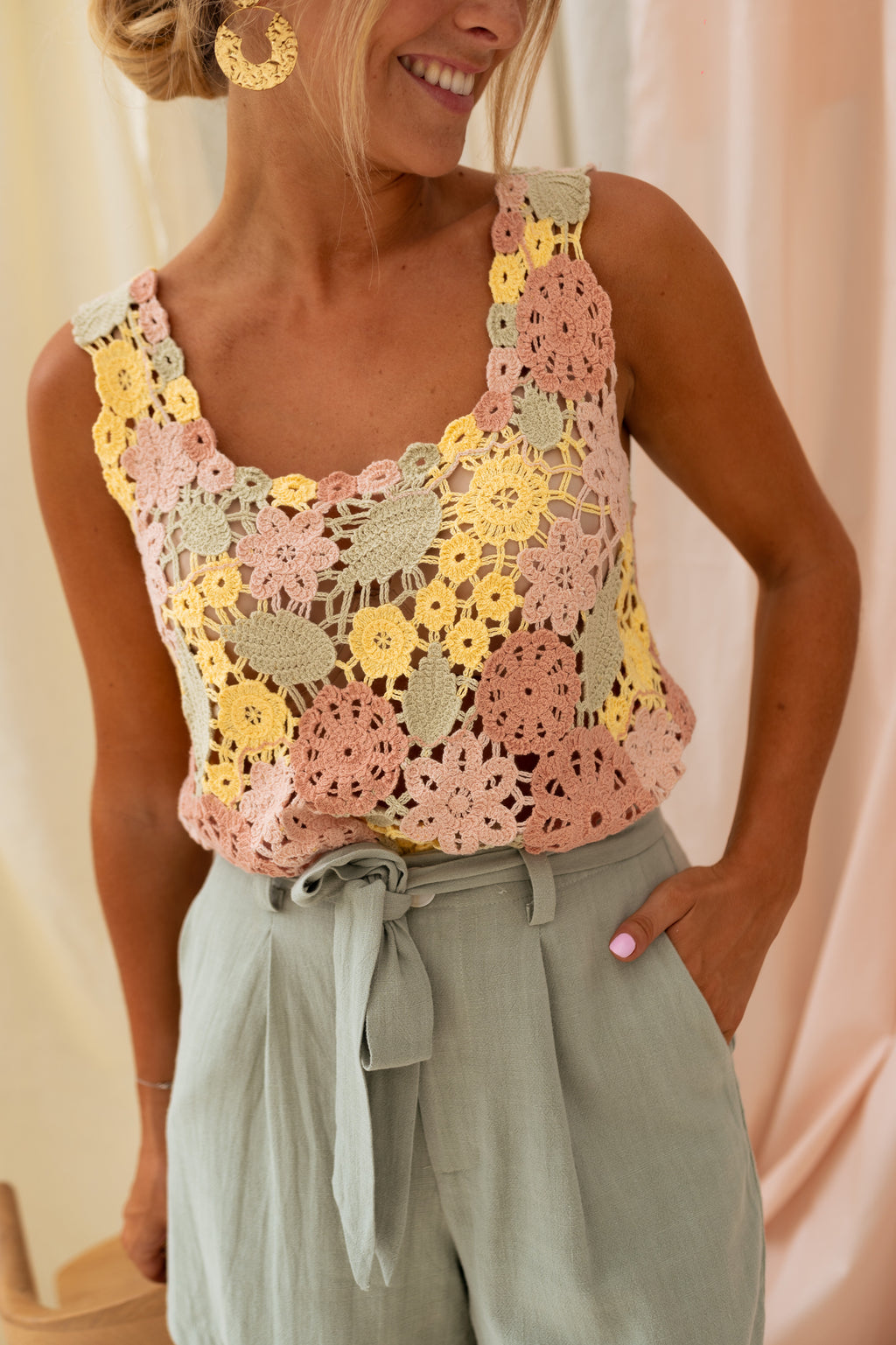 Floryne crochet top