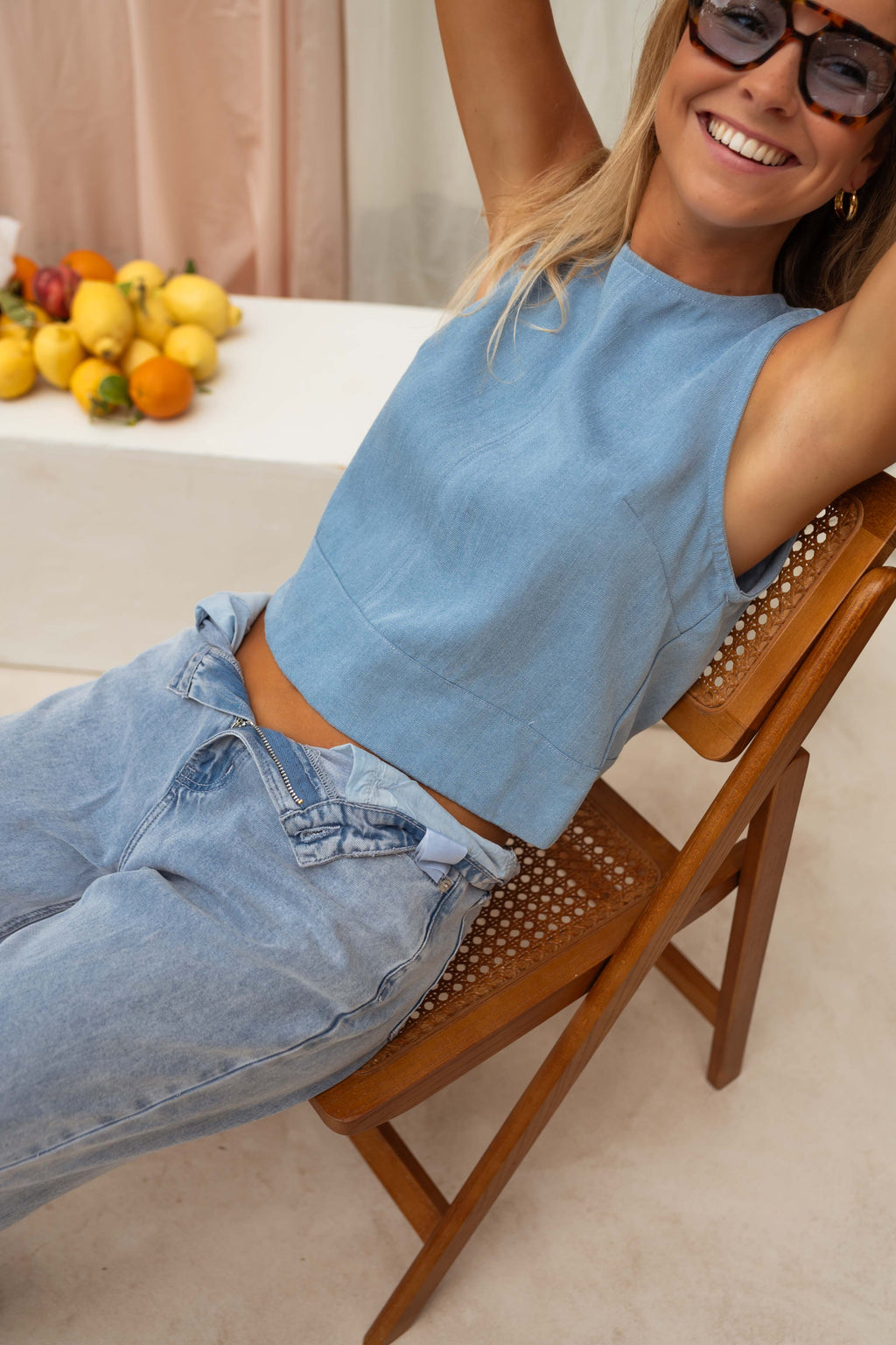 Lynou top - denim