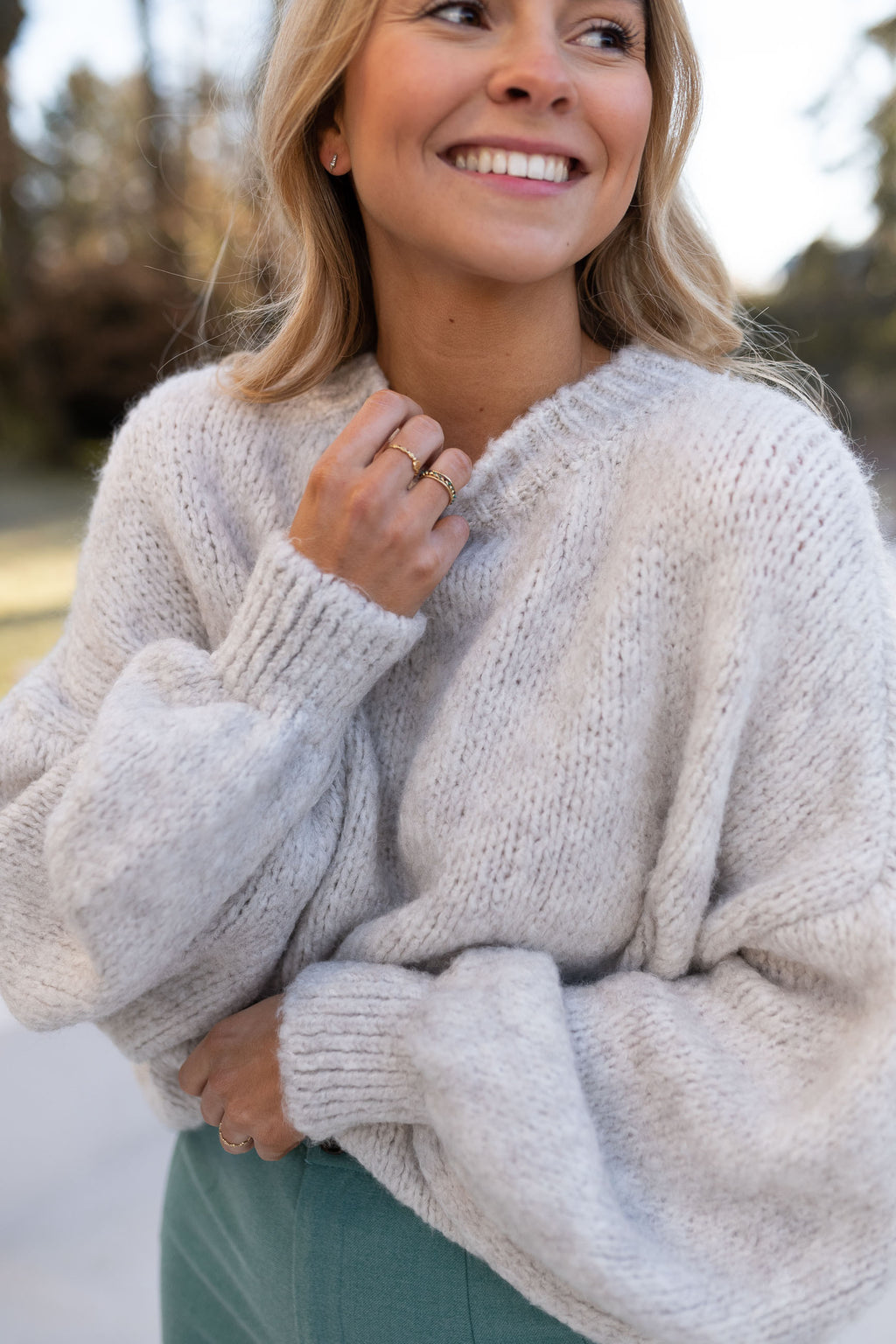 Sweater Vila - beige